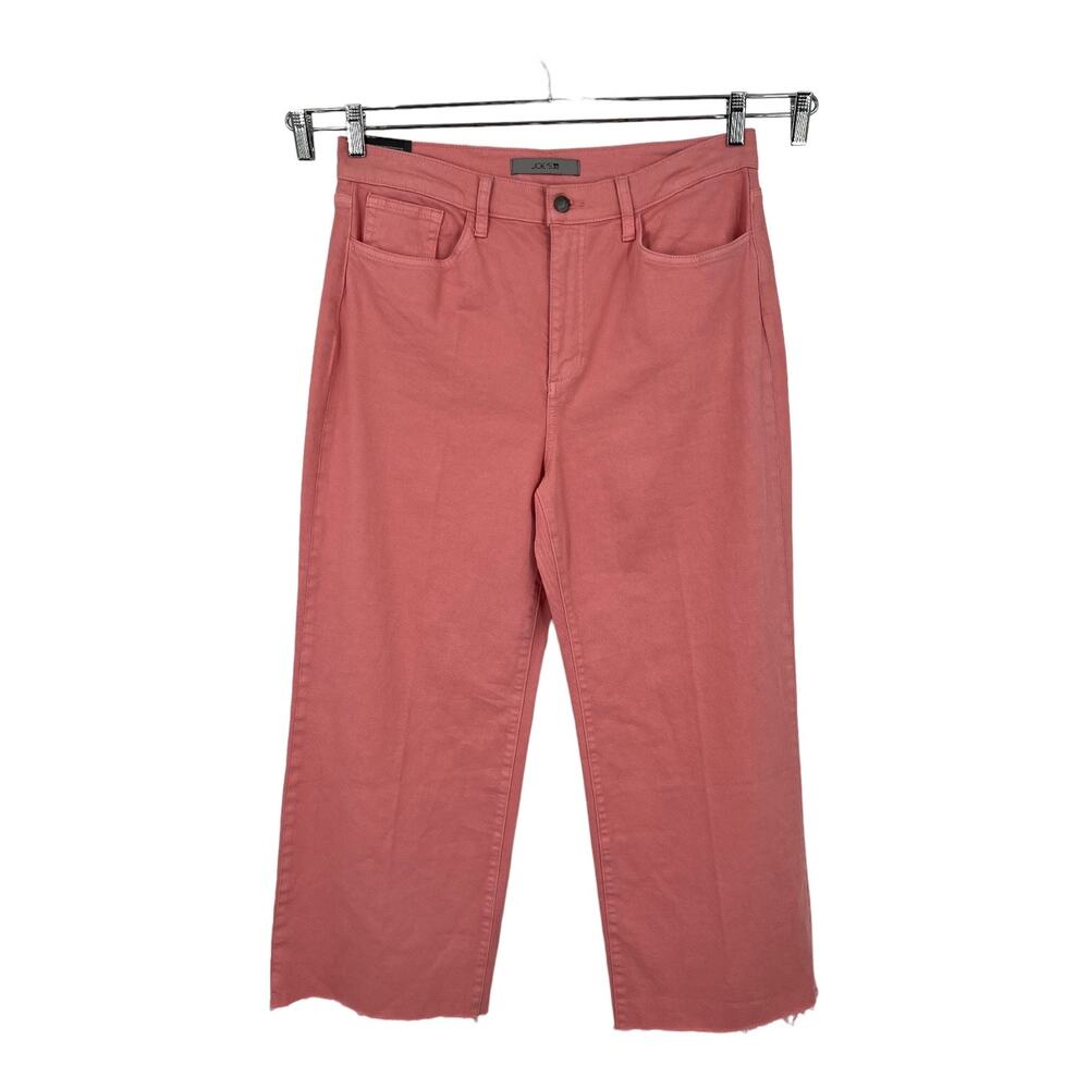 Joe's Jeans high rise wide leg ankle light rose size 32
